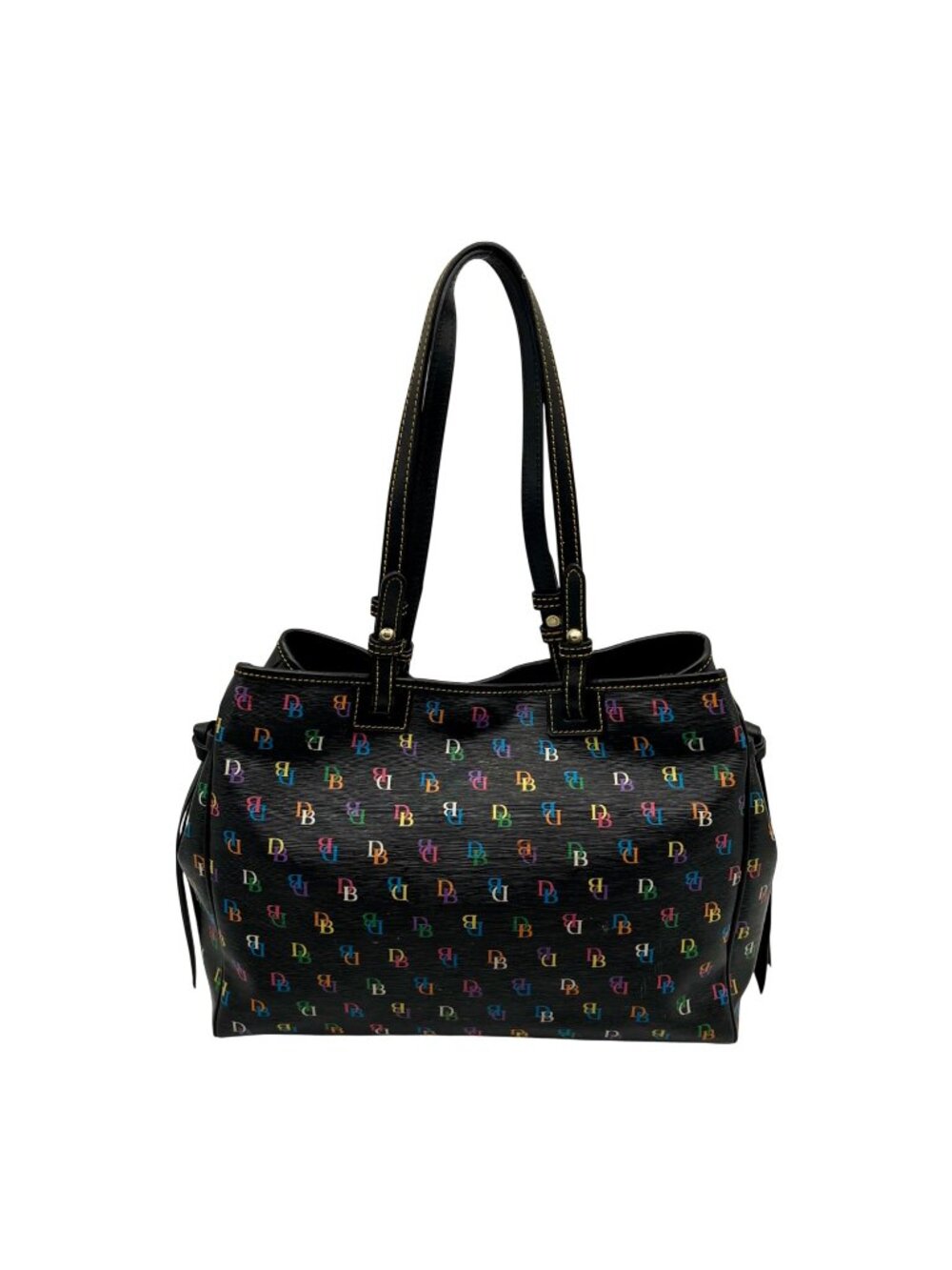 Dooney & Bourke DB75 Black Monogram Shoulder Bag